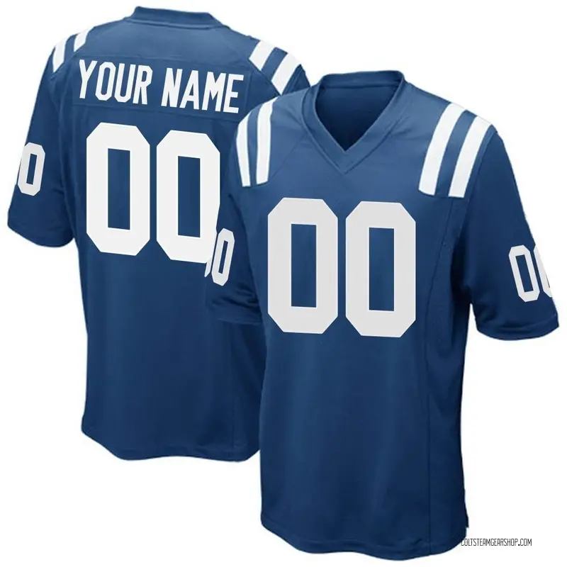 Big & Tall Game Men's Custom Indianapolis Colts Nike Team Color Jersey ...