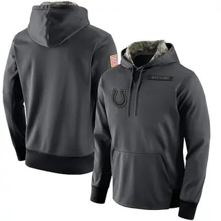 Men's Indianapolis Colts Nike Salute to Service Player Performance Hoodie - Anthracite